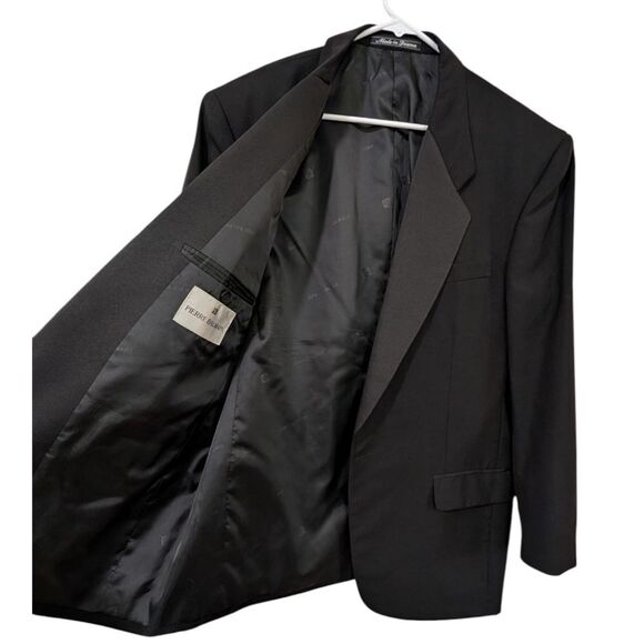 Vintage Pierre Balmain Tuxedo Jacket - Black 100% Wool - S/B Notch - Size 42 REG - Picture 4 of 9